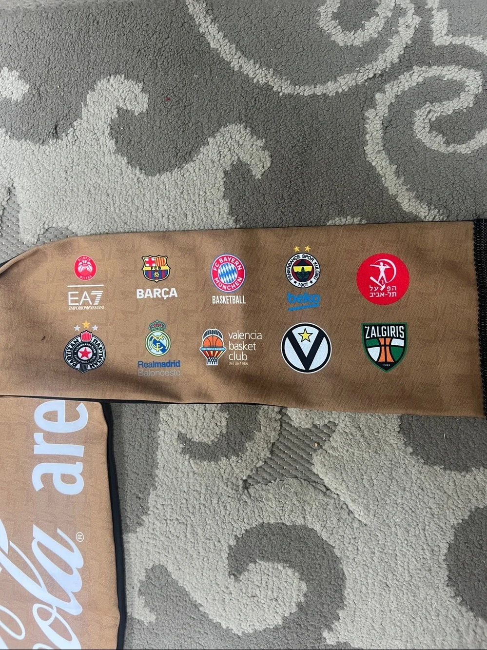 Dubai Basketball Season 25/26 Black & Gold Supporter Scarf Coca Cola Arena New!
